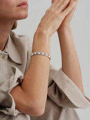 Palais Cuff silver model view