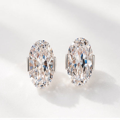 Éclat Ovale earrings, front product view